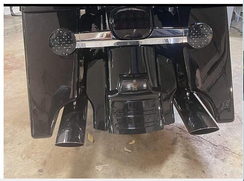 XMMT Rear Fender Extension Stretched Filler 5 Inch Compatible with Harley Touring Road King Street Glide 1996-2008,Unpainted Black - Image 4